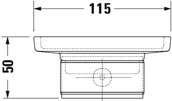 Duravit Karree Sabunluk Cam Duvara Monte, Krom