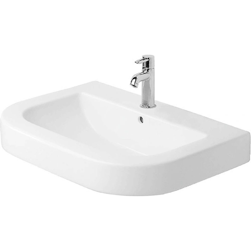 Duravit Happy D. Tezgah Üstü Lavabo ,Taşma Delikli, Beyaz , 600x480 mm
